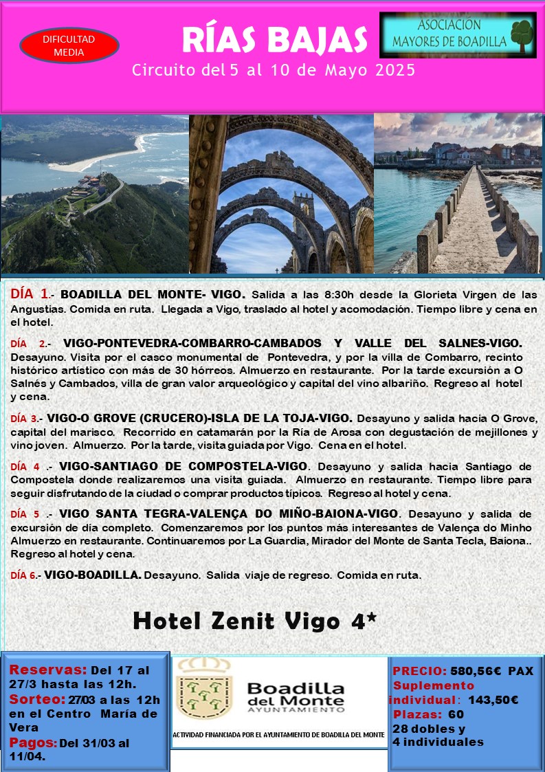 R�AS BAJAS 2025 (5-10 MAYO.  SALIDA A LAS 8:30h)